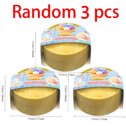 Dumpling Squishy Toy Colorful Slow Rebound Stress Relief