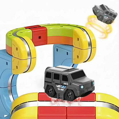 Magnetic Anti-Gravity Car for Compatible Building Block Tracks