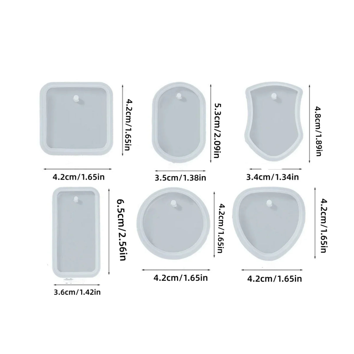 Keychain Silicone Molds – DIY Resin Jewelry Making Set