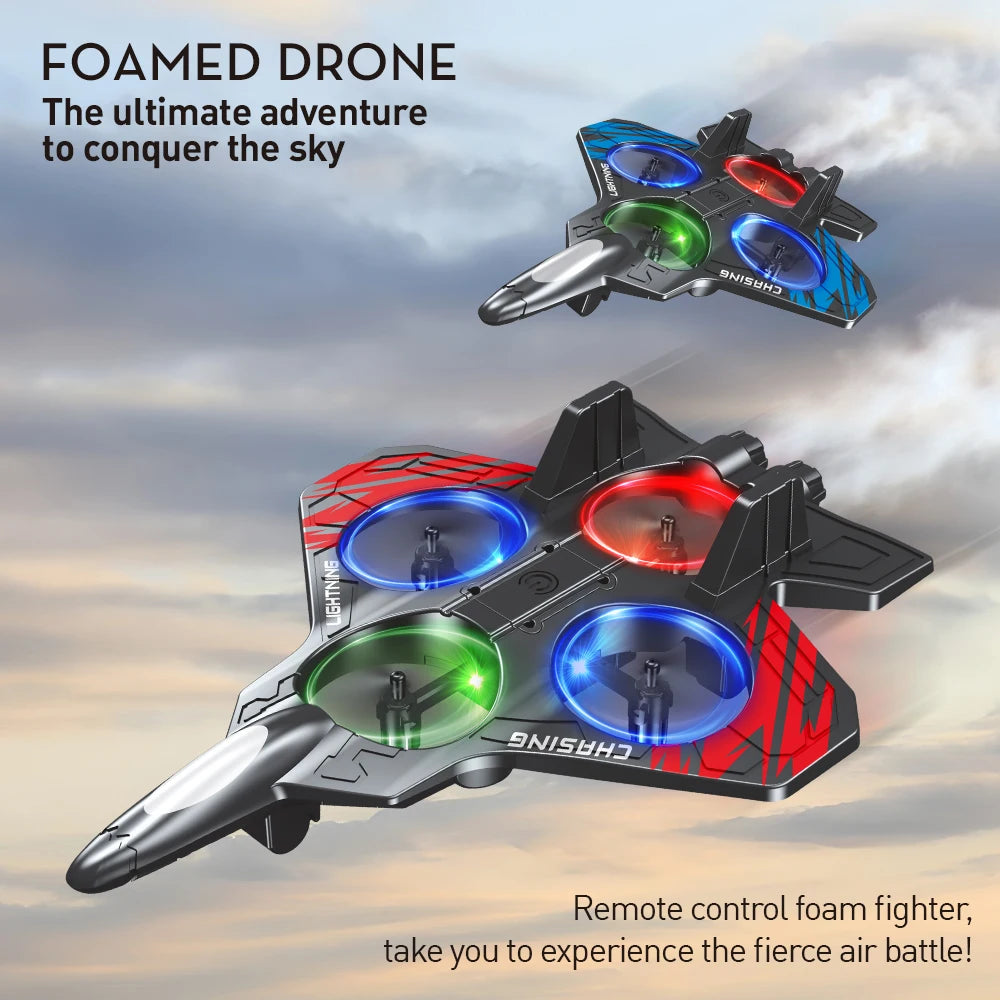 Foam RC Stunt Airplane with LED Lights and 360° Flips