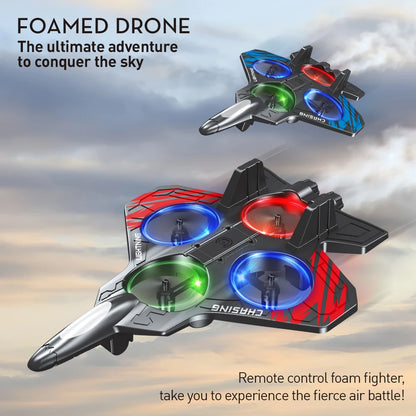 Foam RC Stunt Airplane with LED Lights and 360° Flips