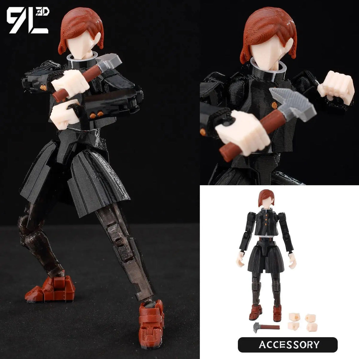 Optimized Product Title: 3D Printed Action Figure, Articulated & Poseable – Ready to Display