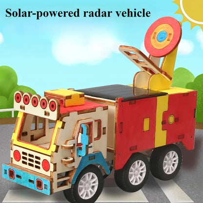 Solar Car Model Kit – DIY Wooden Science & Education Project
