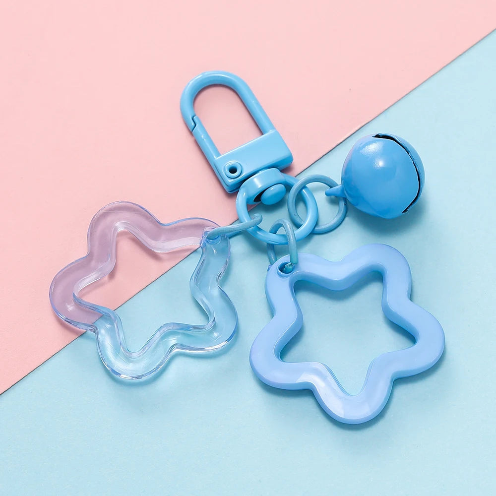 Fashion Keychain with Lobster Clasp Plastic Decorative Key Ring