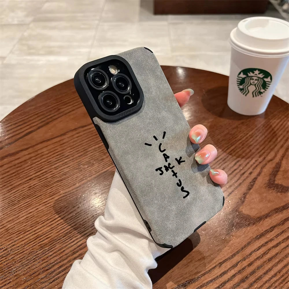 Flip Leather Phone Case for iphone 16 15 14 Plus 13 12 11 Pro Max 16E X XR XS Cover Fashion Streetwear Hop jack Funda Cases