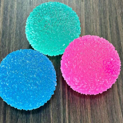 Ice Ball Squishy Toy – Blue Mochi Slow-Rebound Fidget