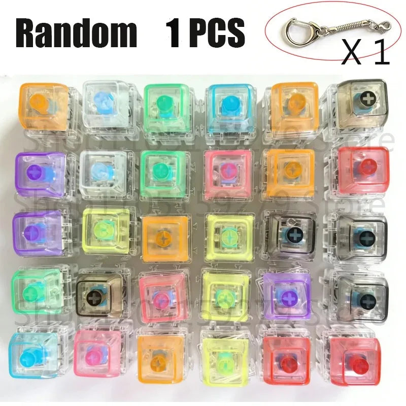 Keyboard Fidget Keychain – LED Clicker Sensory Toy with 4 Buttons