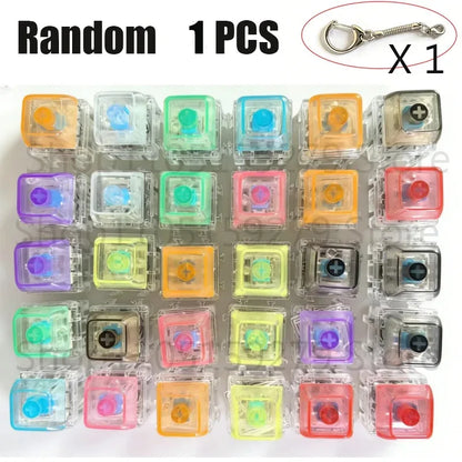 Keyboard Fidget Keychain – LED Clicker Sensory Toy with 4 Buttons