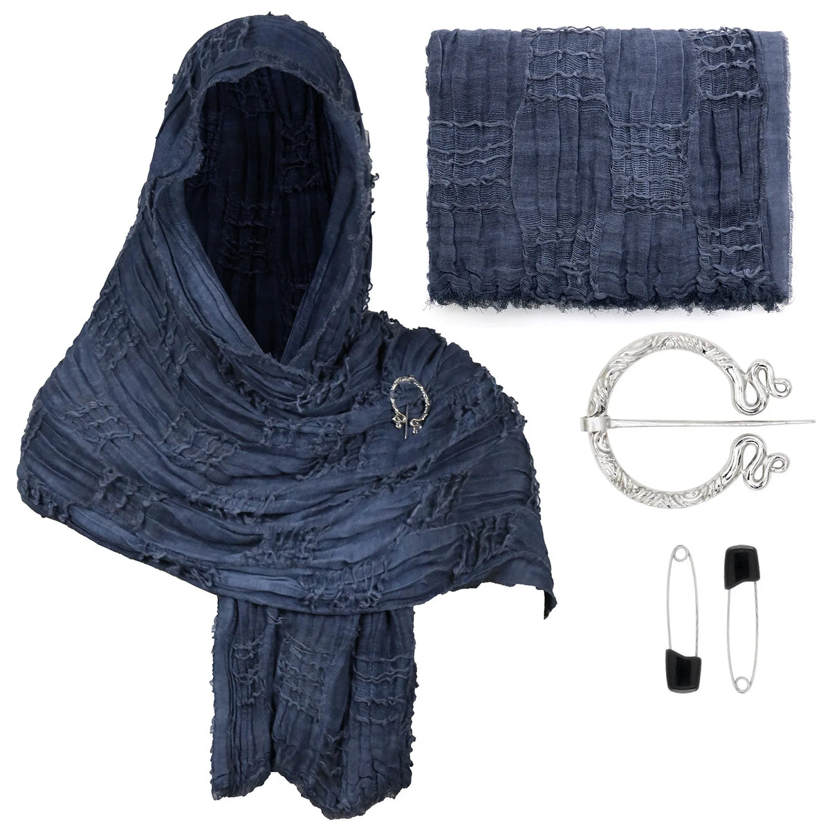 Medieval Hooded Cloak Vintage Cape – Renaissance Cosplay Costume