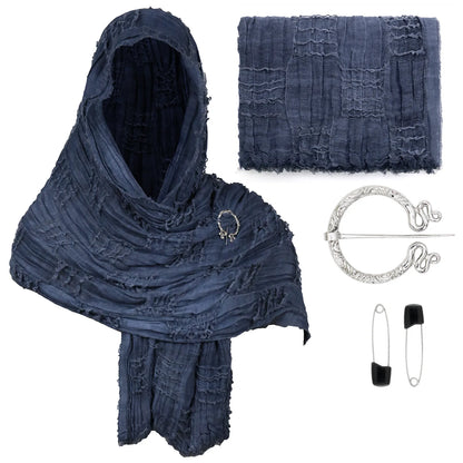 Medieval Hooded Cloak Vintage Cape – Renaissance Cosplay Costume