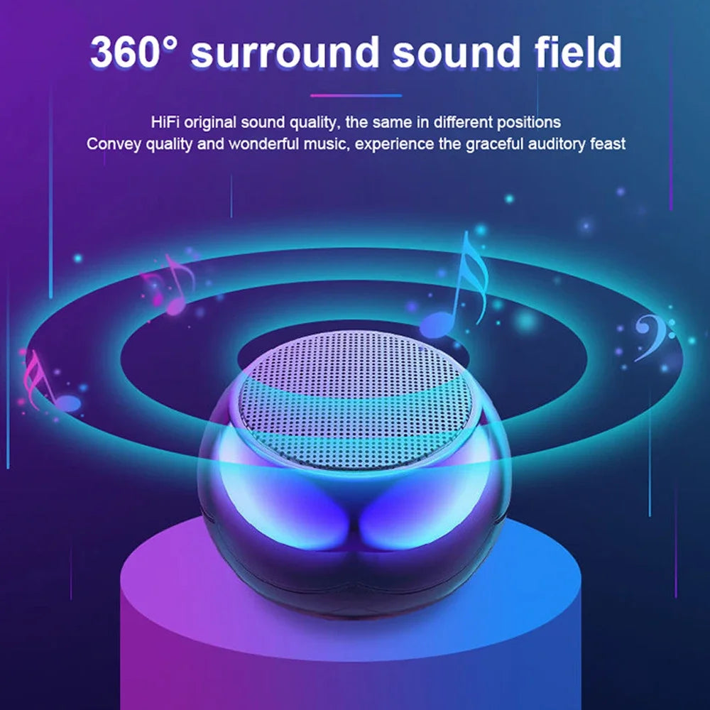 Mini Bluetooth Speaker – Portable Wireless Speaker with USB Charging
