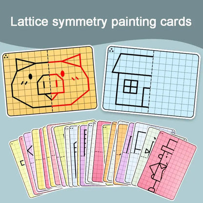 Symmetrical Drawing Workbook – Kids Grid Drawing & Motor Skills Practice