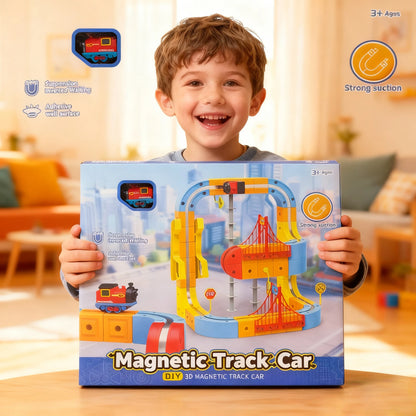 Magnetic Electric Train Set with DIY Track Building