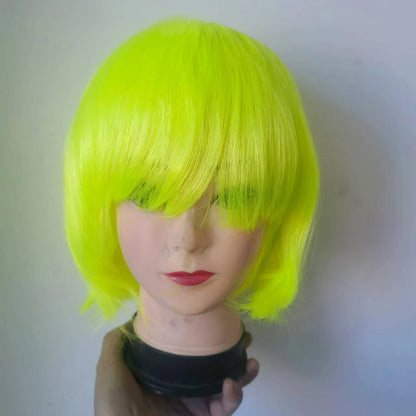 Short Bob Cosplay Wig – Synthetic Anime Costume Hair