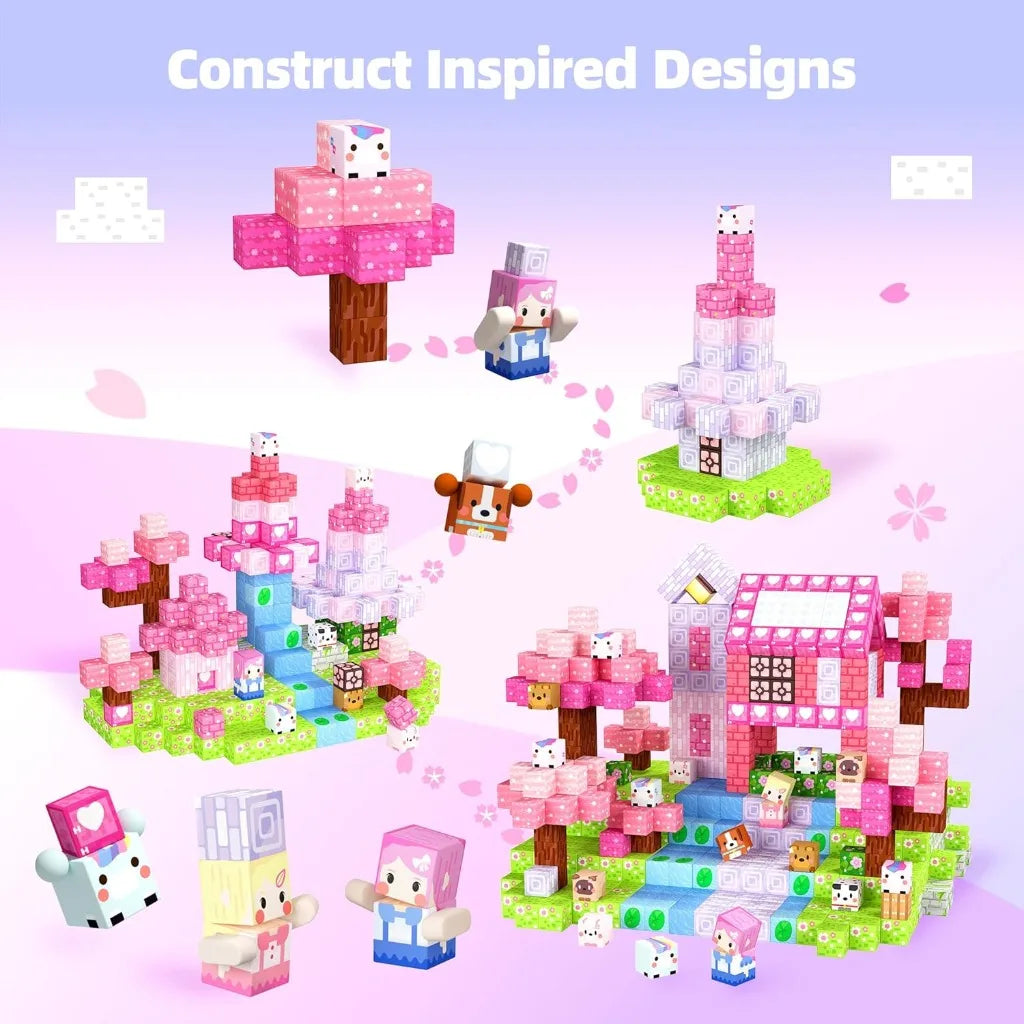 Magnetic Building Blocks Cube Set for Creative Construction Play