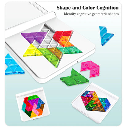 Puzzle Toys Logical Thinking Game Multiple Shapes Colors for Kids