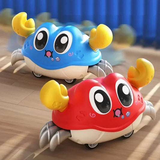 Crawling Crab Toy Interactive Tummy Time Sensory Toy for Babies