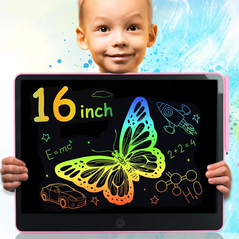 LCD Writing Tablet for Kids – Colorful Drawing Board, 4.5–16 Inch
