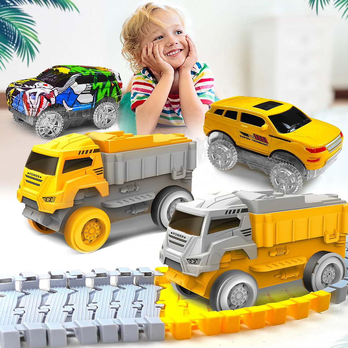 Children’s Flexible Track Toy Car Set for Creative Play
