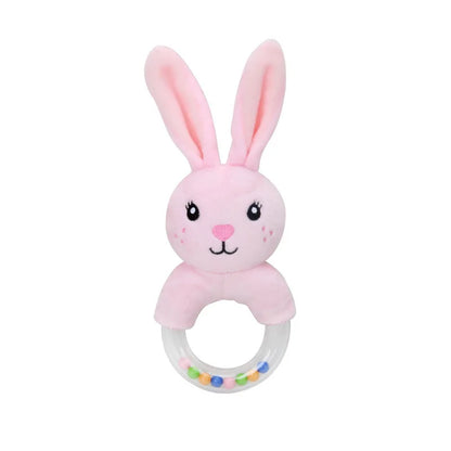Baby Hanging Rattle – Plush Animal Sensory Toy for Stroller & Crib