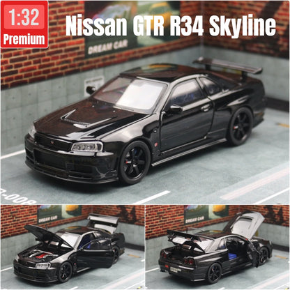 Diecast Toy Car – 1:32 Scale Metal Pull Back Model Vehicle