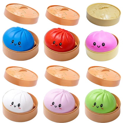 Dumpling Squishy Toy Colorful Slow Rebound Stress Relief