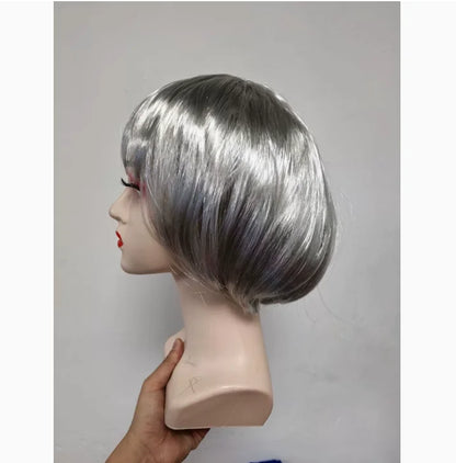 Short Bob Cosplay Wig – Synthetic Anime Costume Hair