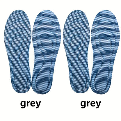 1/2 Pairs Memory Foam Disposable Insoles for Shoes Antibacterial Deodorization Sweat Absorption Insert Sport Shoes Pads