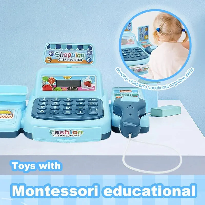 Supermarket Cashier Toy with Lights and Sounds for Kids