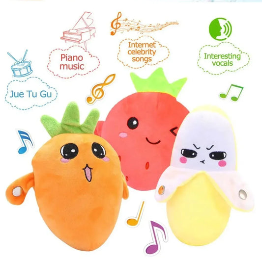 Musical Plush Toy with Touch Sensor and Interactive Sounds for Kids
