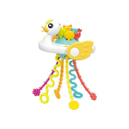 Pull String Toy – Silicone Baby Sensory Teething Montessori Toy