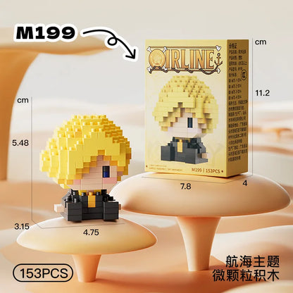 Mini Brick Assembly Model – 3D Building Block Figure