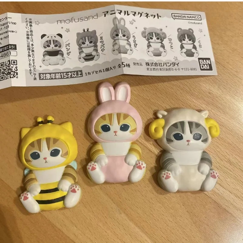 4cm Animal Headwear Action Figure Set – PVC Blind Box