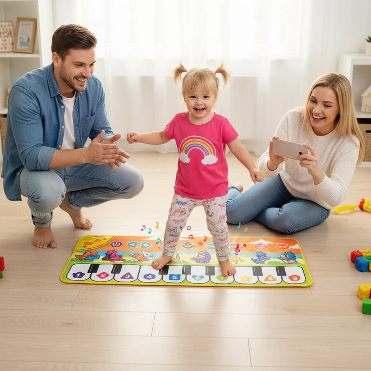 Piano Mat for Kids – Musical Keyboard Dance Floor Mat 80×30cm