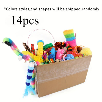 Cat Toy Variety Pack – Plush & Plastic Toys for Multiple Cats