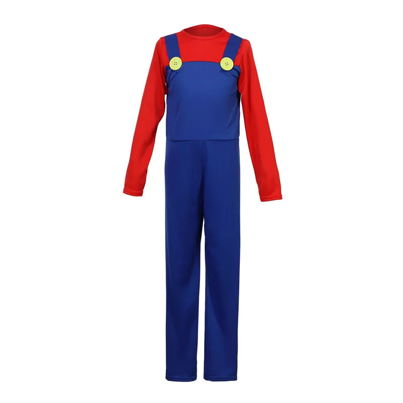 Red Green Game Jumpsuit Costume Kids – Hat Beard & Gloves