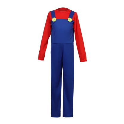 Red Green Game Jumpsuit Costume Kids – Hat Beard & Gloves