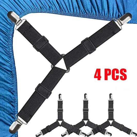 Fitted Sheet Clips, Adjustable Bed Sheet Holders & Mattress Grippers