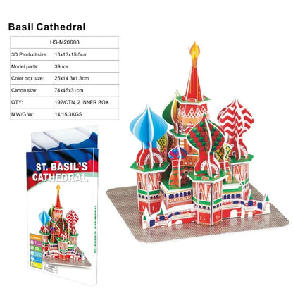 3D Architecture Puzzle – Famous Building Model Puzzle for Kids
