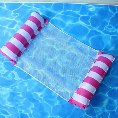 Inflatable Pool Float Hammock – Foldable PVC Water Lounger