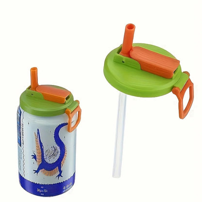 Reusable Can Lid with Straw
