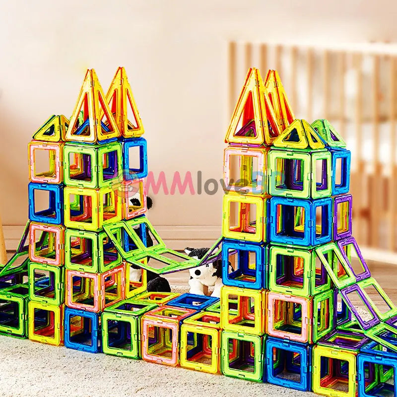 Magnetic Building Blocks for Kids Large Construction Toy Set