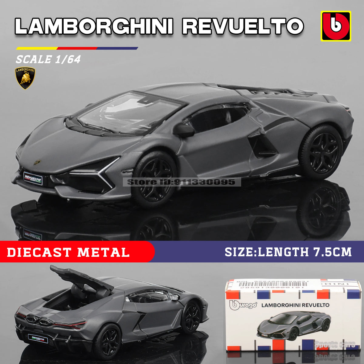 1:64 Diecast Car Model – Metal Scale Collectible for Display