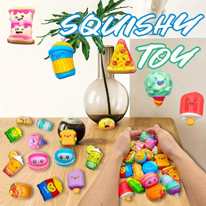 10-Piece Mini Food Squishy Toys – Slow-Rising Squeeze Set