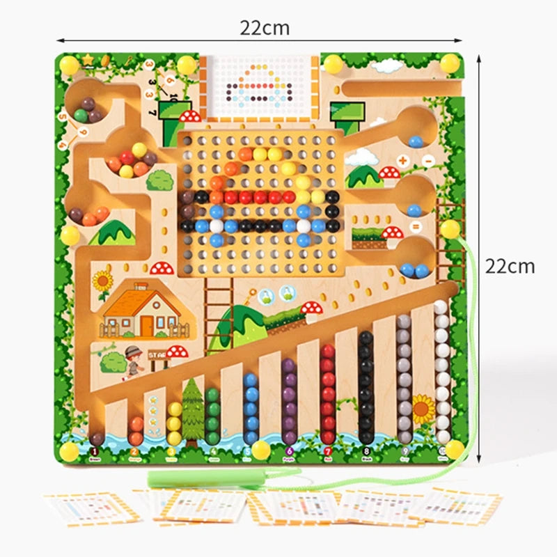 Magnetic Sorting Puzzle – Montessori Maze Learning Toy