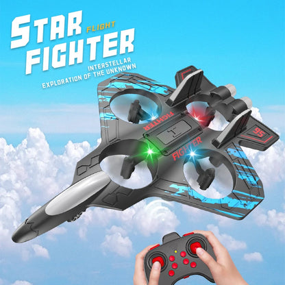 2.4G RC Foam Fighter Airplane with LED Lights and 360° Stunts