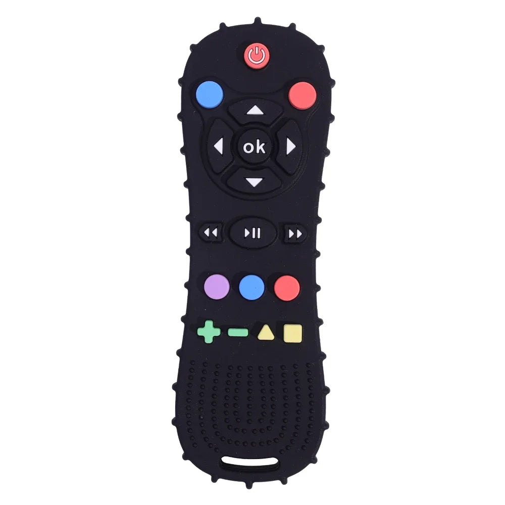 Silicone Baby Teether TV Remote Shape Soothing Sensory Toy