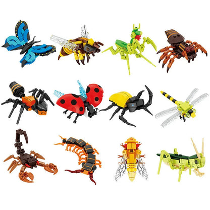 Insect Building Blocks DIY Animal Model Construction Toy Set