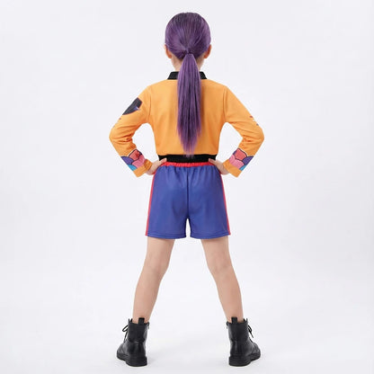 Anime Girl Cosplay Costume Top Vest Pants Set – Party Outfit