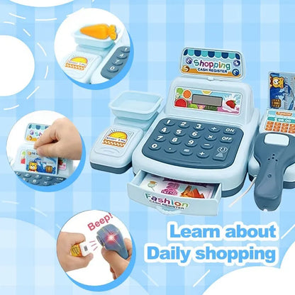 Supermarket Cashier Toy with Lights and Sounds for Kids